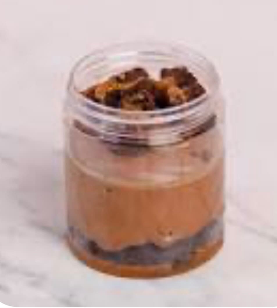 GOOEY BROWNIE PUDDING IN A JAR RECIPE
