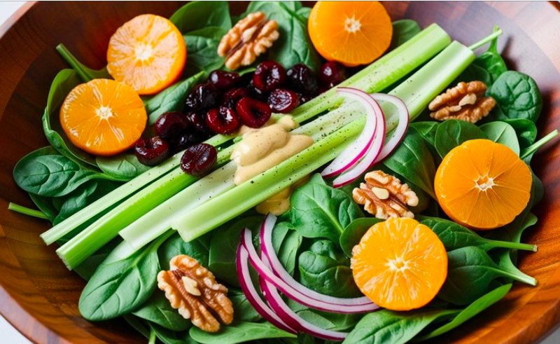 Spinach & Clementine Salad Recipe