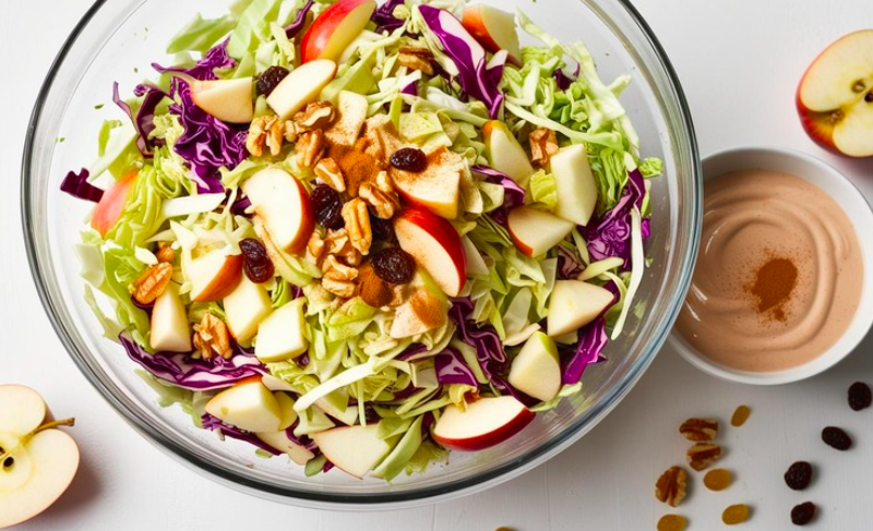 Spicy Cabbage & Apple Slaw Recipe