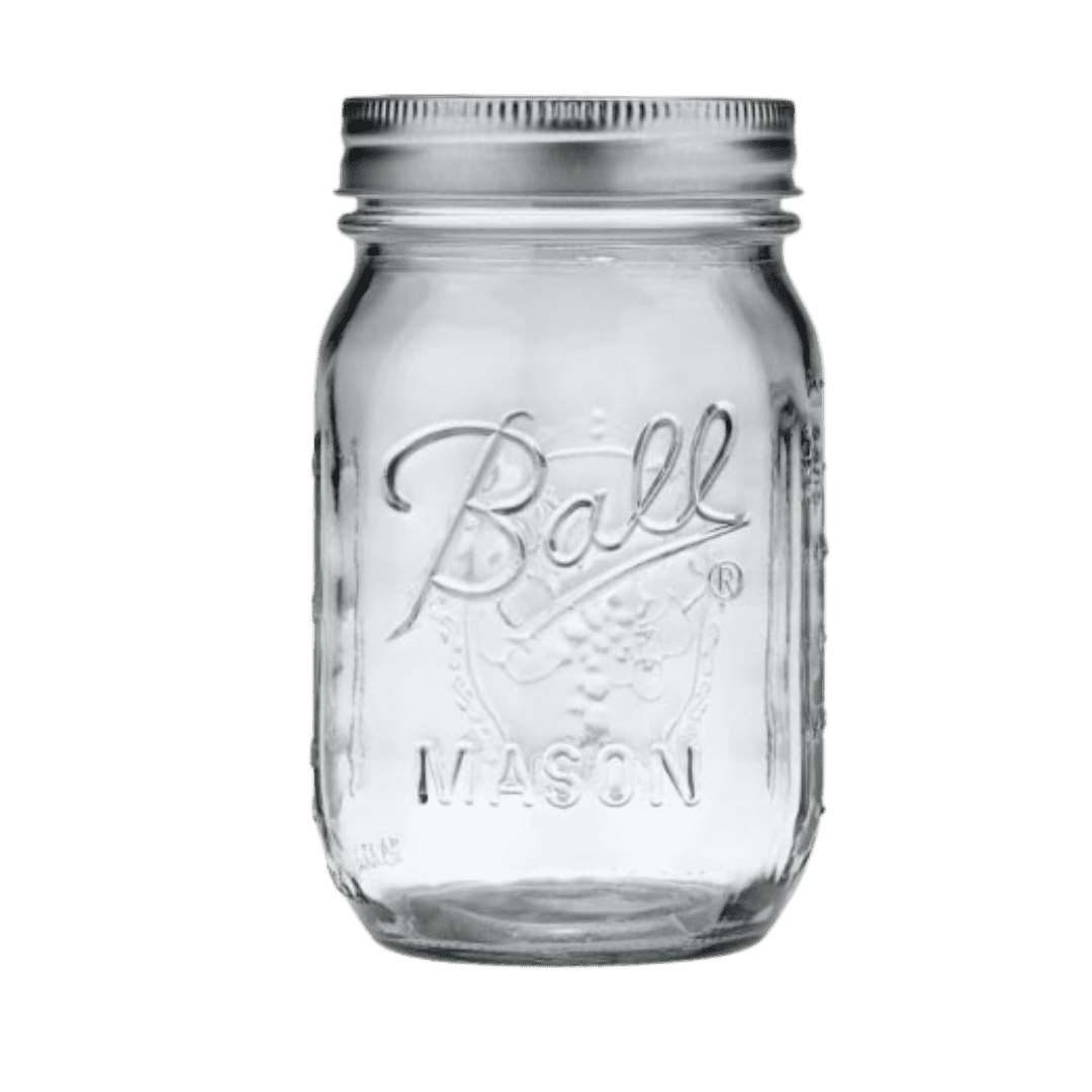 Mason Ball Jars 24 Jars with Lid - Regular Mouth - 16 oz by Jarden (24 Pack)