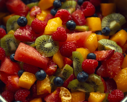 SUMMER FRUIT SALAD WITH HONEY LIME DRESSING RECIPE