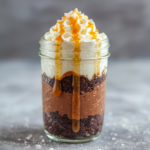 Gooey Brownie Pudding Jars Recipe: Layered Chocolate Caramel Dessert Cups