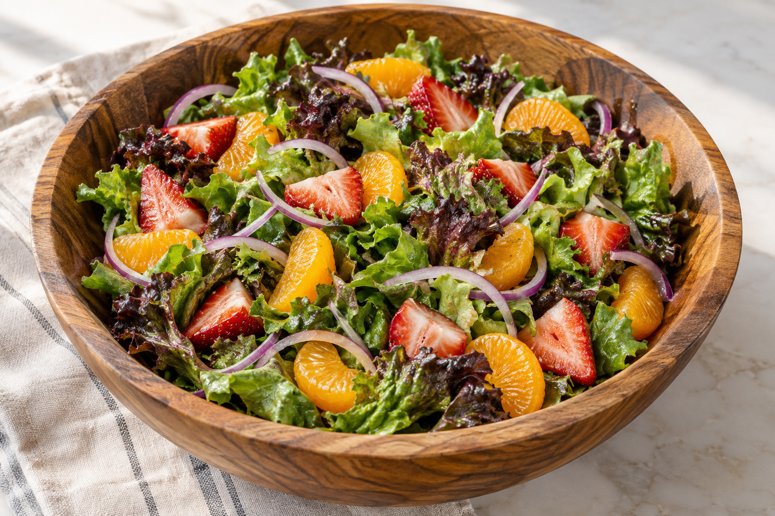 Fresh Orange Strawberry Salad Recipe