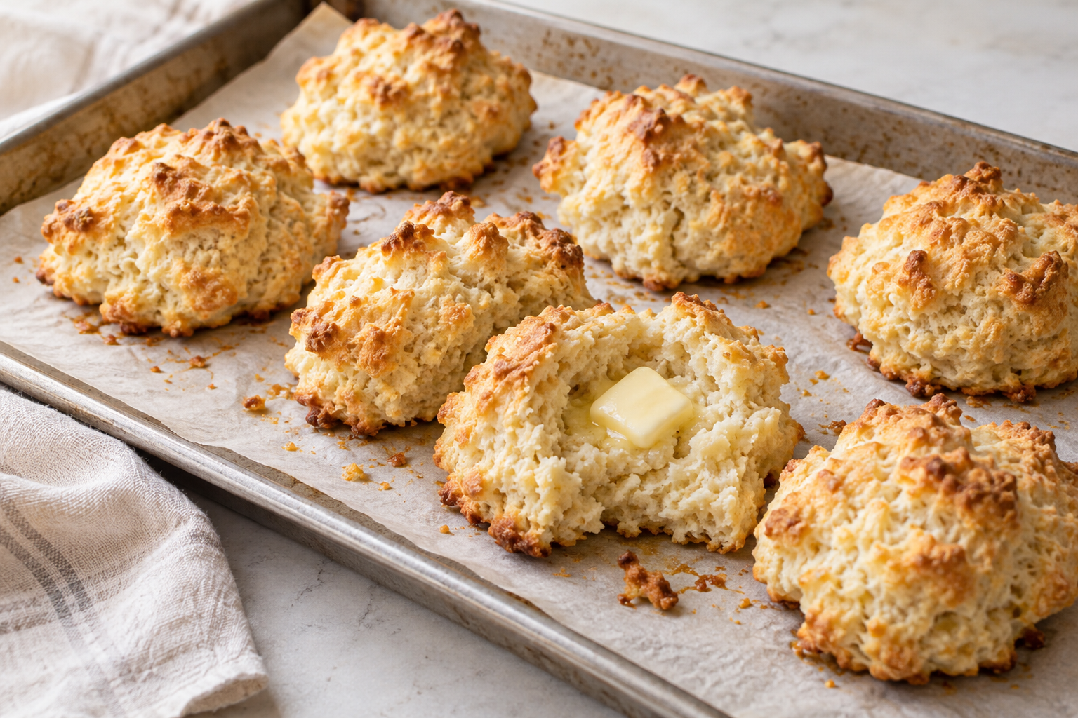 Easy Peasy Drop Biscuits Recipe